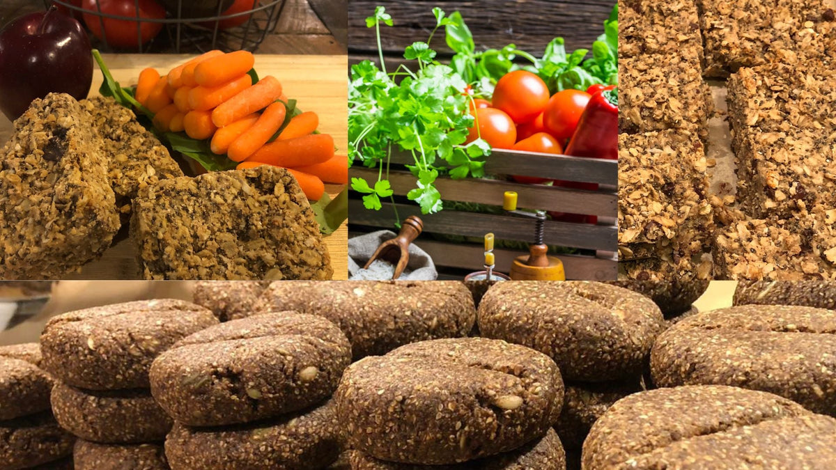 Meal replacement  food cropped with real food