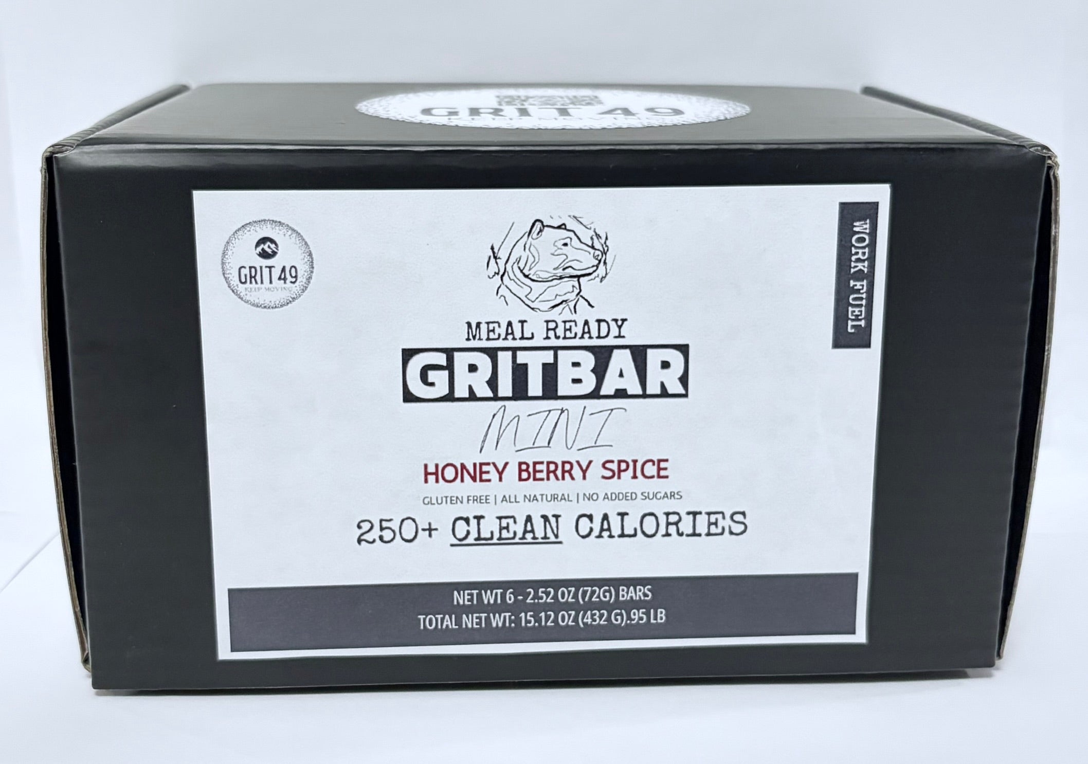 GRITBAR Mini - 6 Pack - HONEY BERRY SPICE - Meal Ready