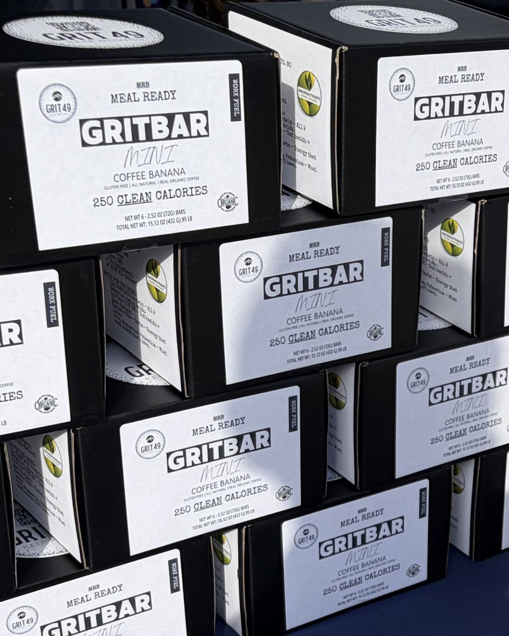 GRITBAR Mini - 6 Pack - COFFEE BANANA - Meal Ready
